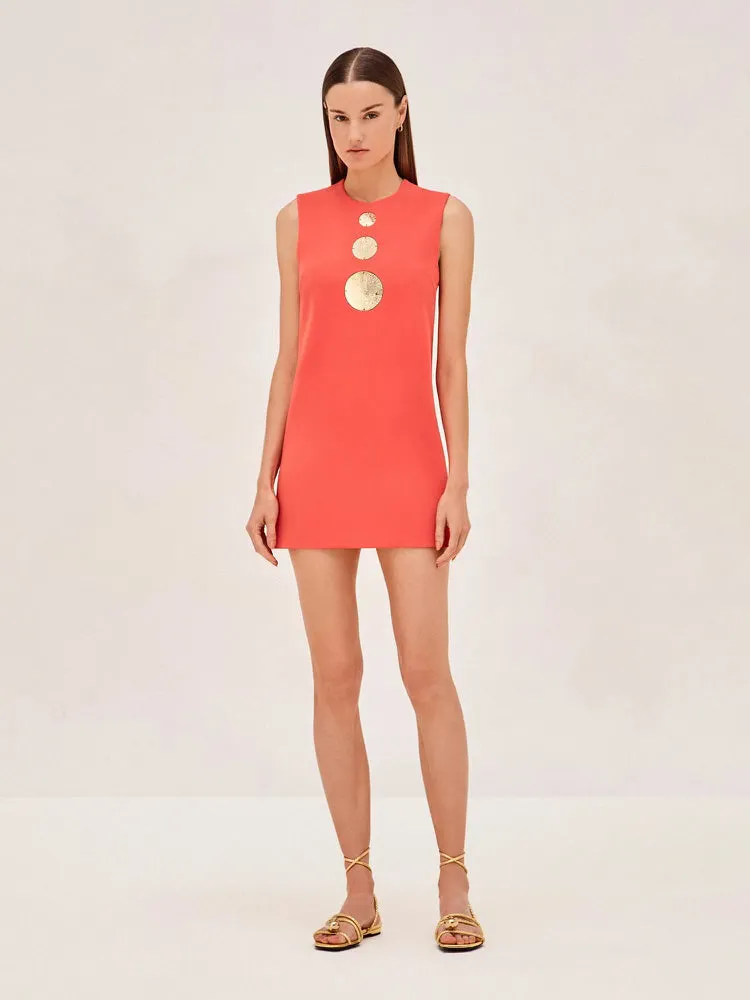 Al9440 Alexis Vango Dress - Red Orange