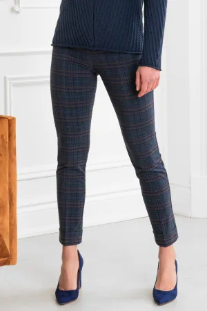 Ankle Cuff Pants Style 89734 Aubrey Plaid