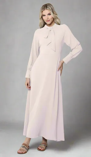 Ayza Modest Long Maxi Dress - Blush