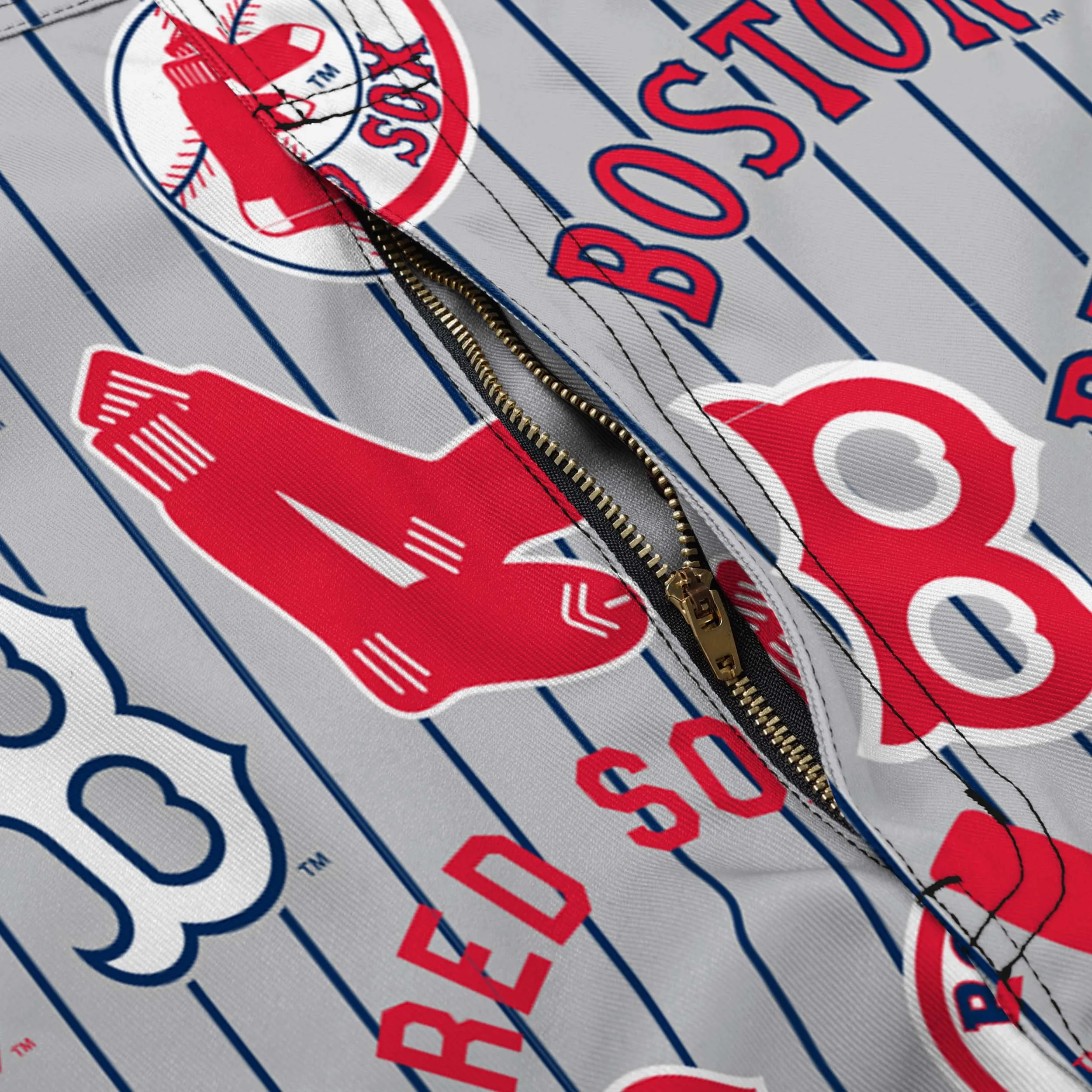 Boston Red Sox Mens Historic Print Bib Shortalls