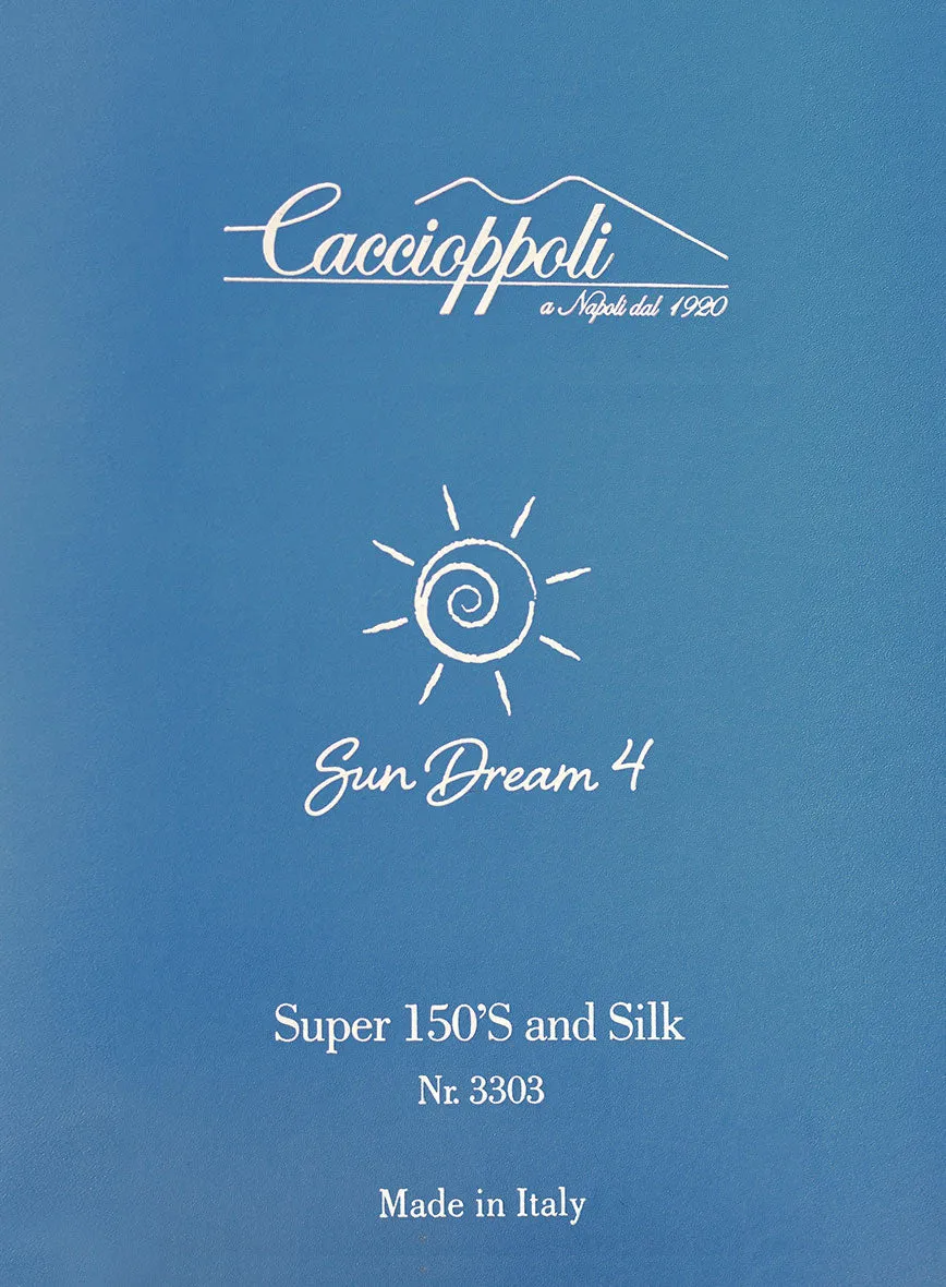 Caccioppoli Sun Dream Angres Dusk Blue Wool Pants