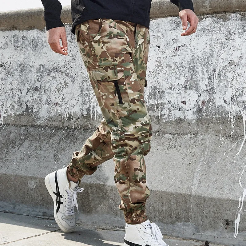 Camouflage Tactical Military Style Jogger Pants