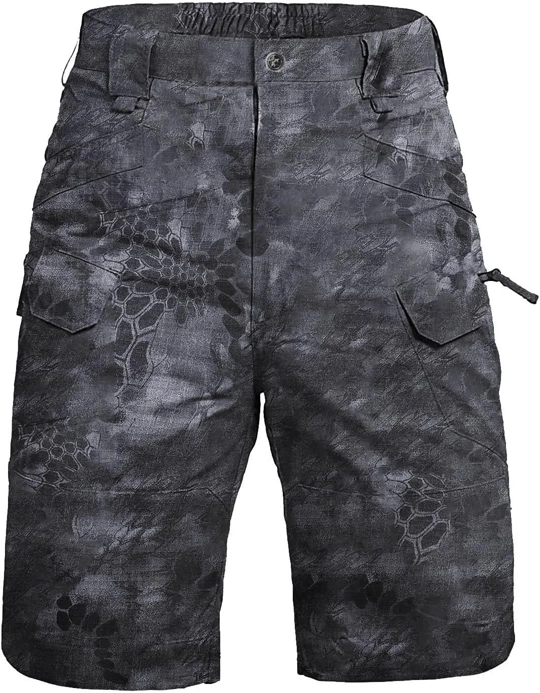 Cargo Shorts for Men Casual Loose Shorts with Pocket Athletic Cotton Linen Woven Elastic Comfy Cargo Pants for Men