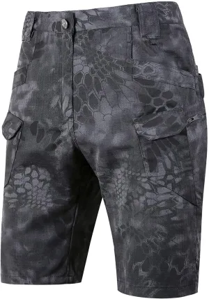 Cargo Shorts for Men Casual Loose Shorts with Pocket Athletic Cotton Linen Woven Elastic Comfy Cargo Pants for Men