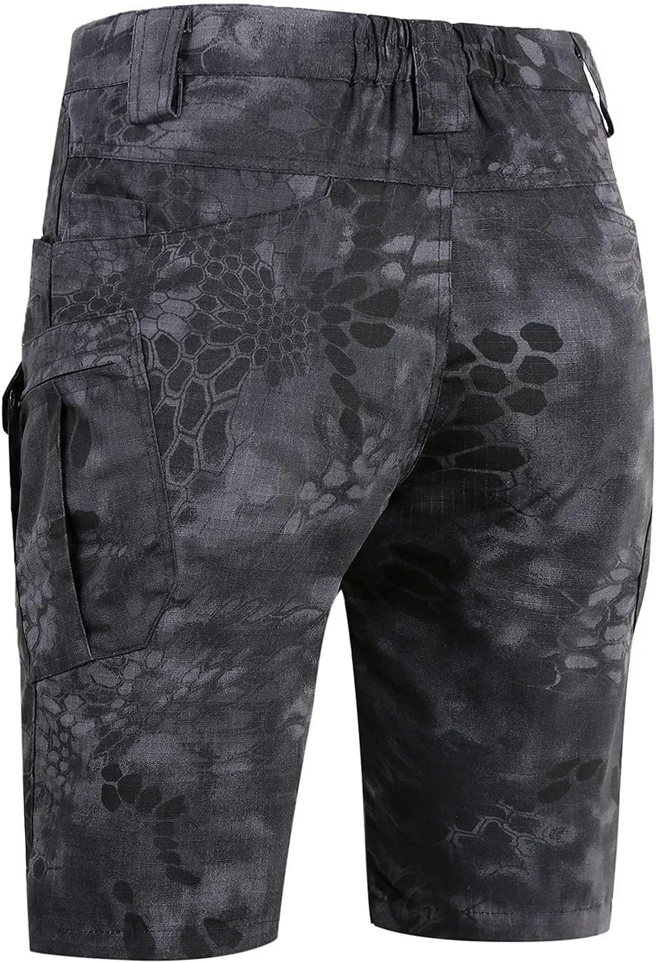 Cargo Shorts for Men Casual Loose Shorts with Pocket Athletic Cotton Linen Woven Elastic Comfy Cargo Pants for Men