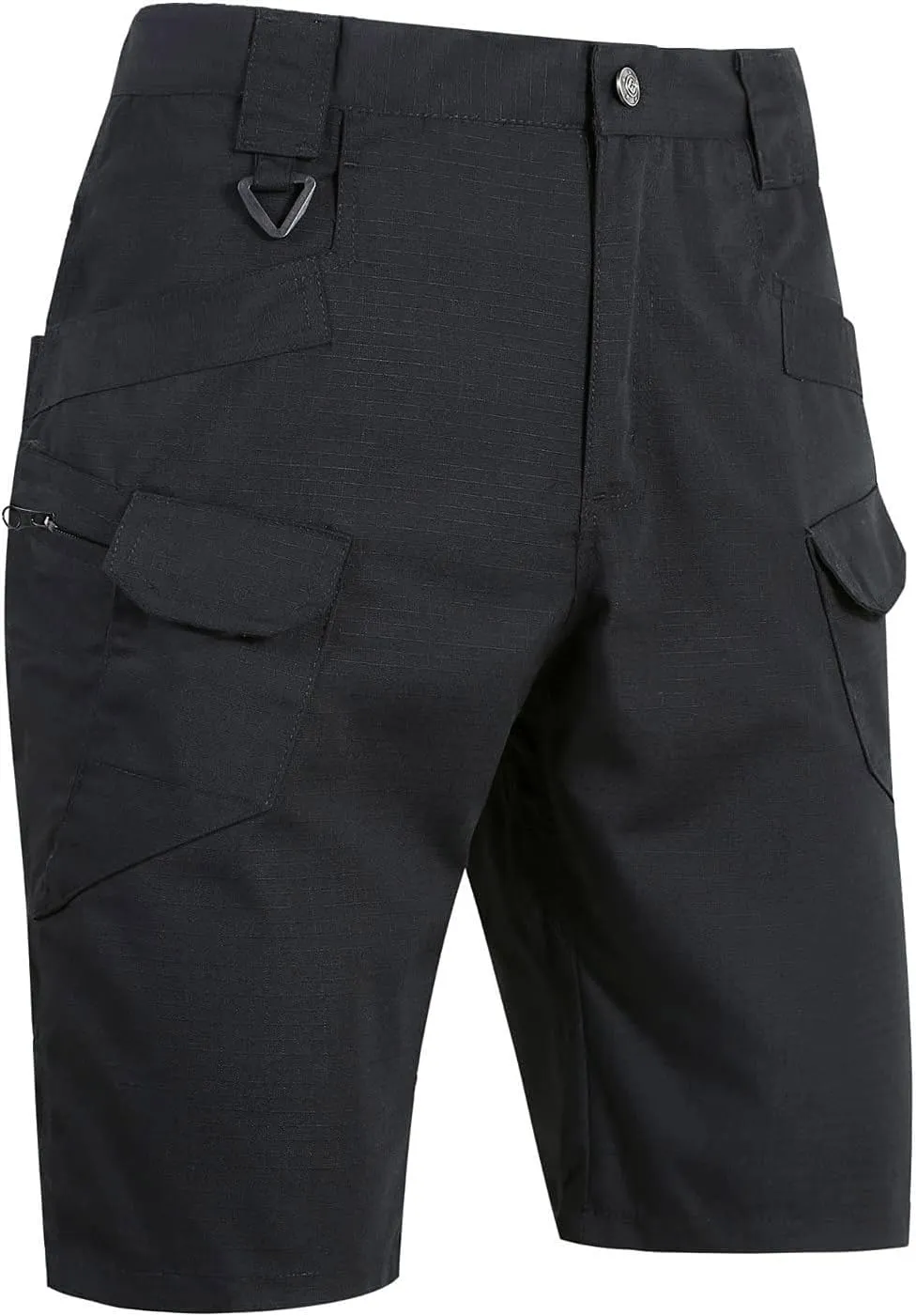 Cargo Shorts for Men Casual Loose Shorts with Pocket Athletic Cotton Linen Woven Elastic Comfy Cargo Pants for Men