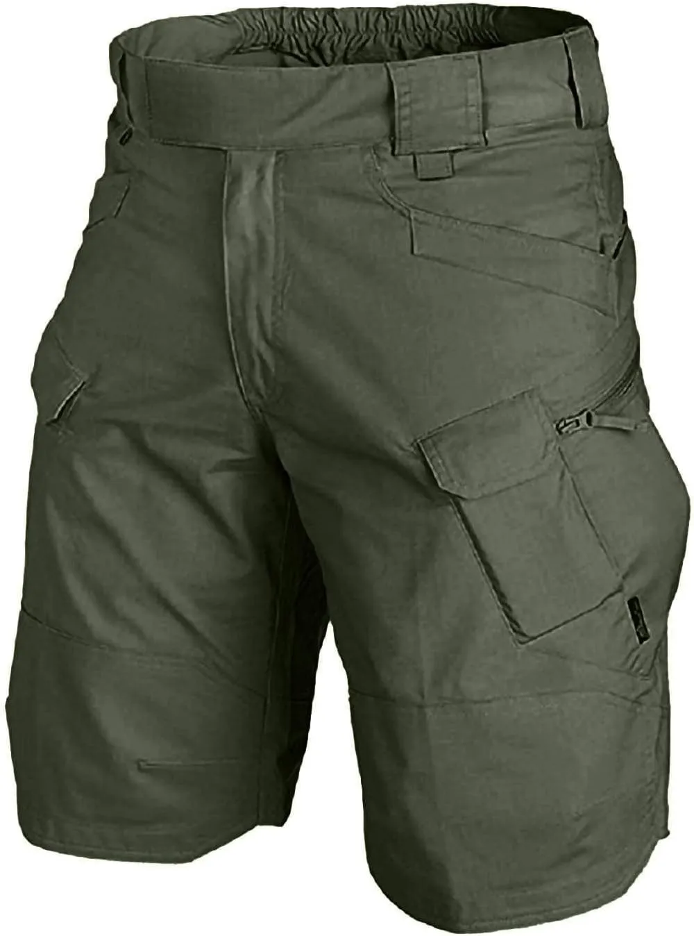 Cargo Shorts for Men Casual Loose Shorts with Pocket Athletic Cotton Linen Woven Elastic Comfy Cargo Pants for Men