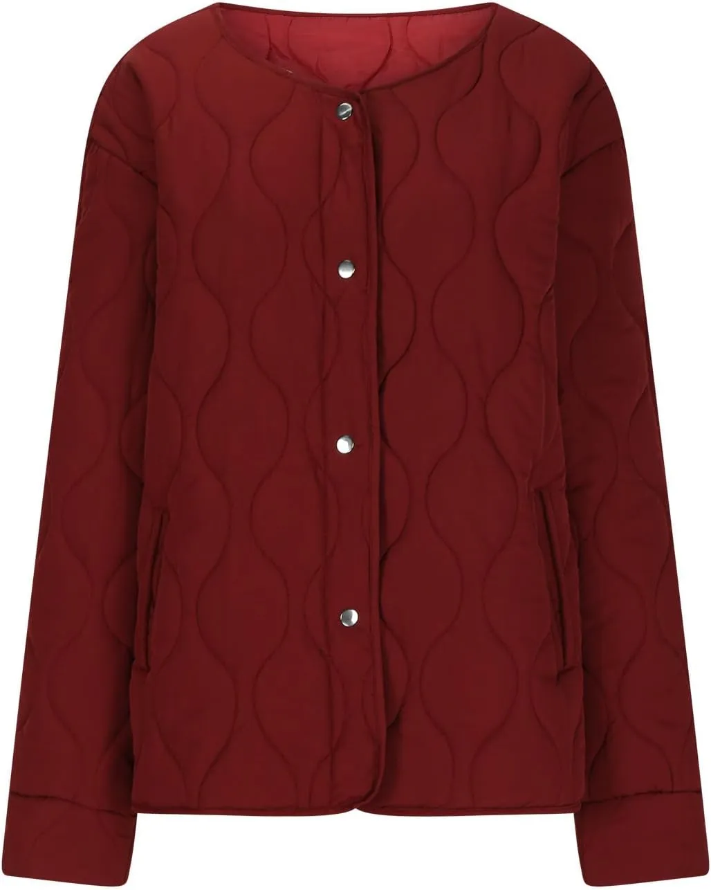 Ceboyel Women Quilted Lightweight Jackets 2024 Trendy Puffer Light Jacket Fall Winter Warm Barn Coats Padded Outwear Clothes