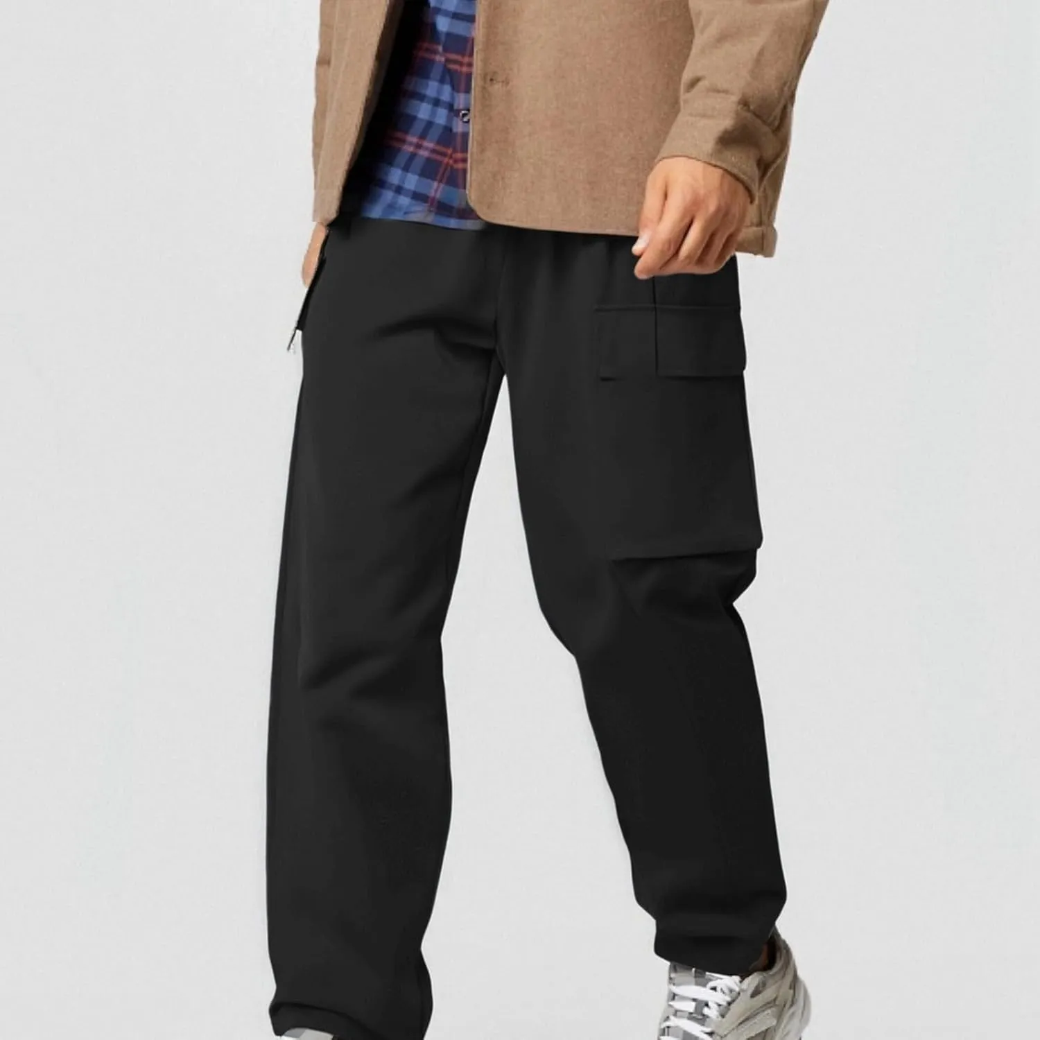 Chinos Pants Men Tactical Pajama Hiking Outfits Public Shorts Elastic Waist Basketball Motorcycle Wide Leg Football