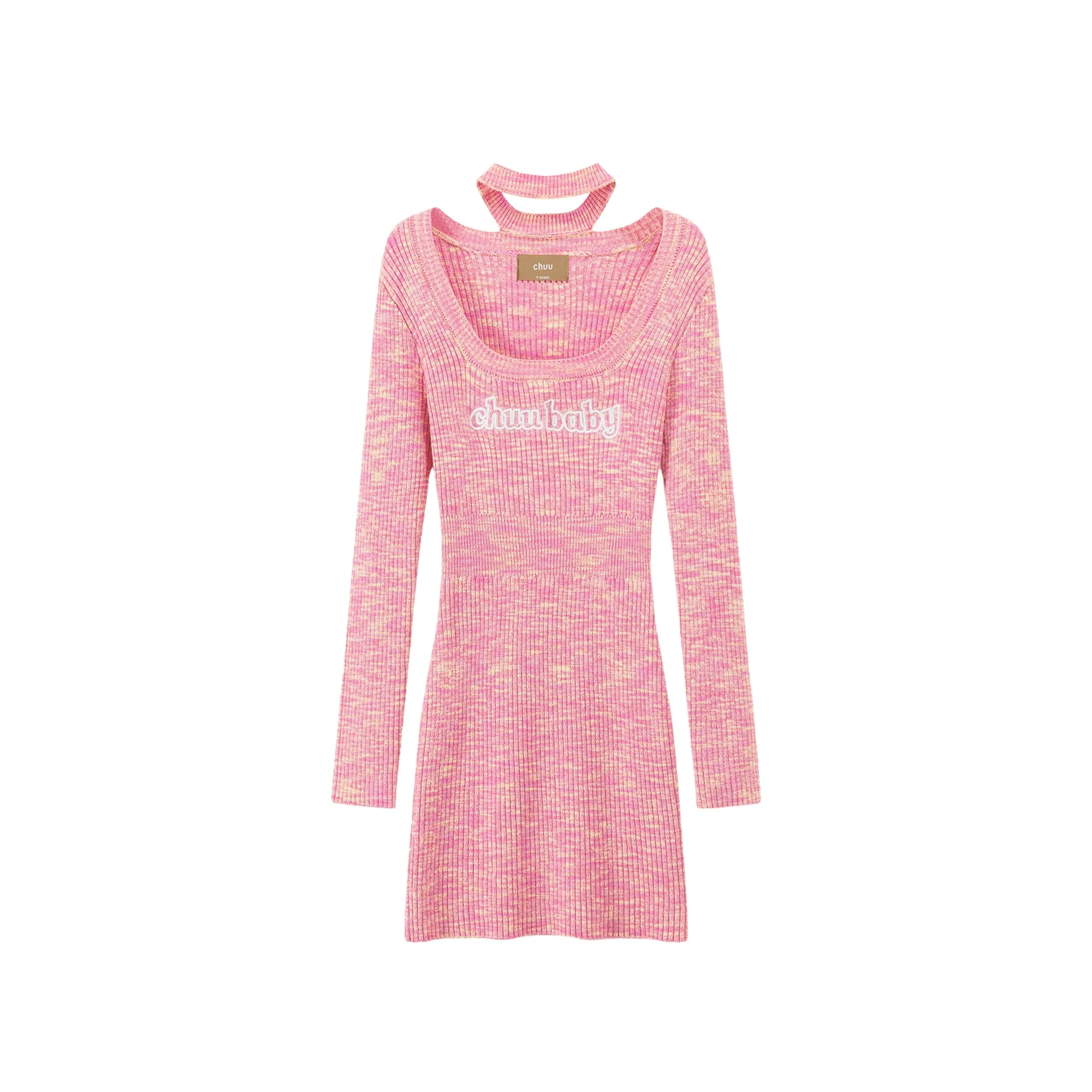 Chuu Baby Choker Knit Dress