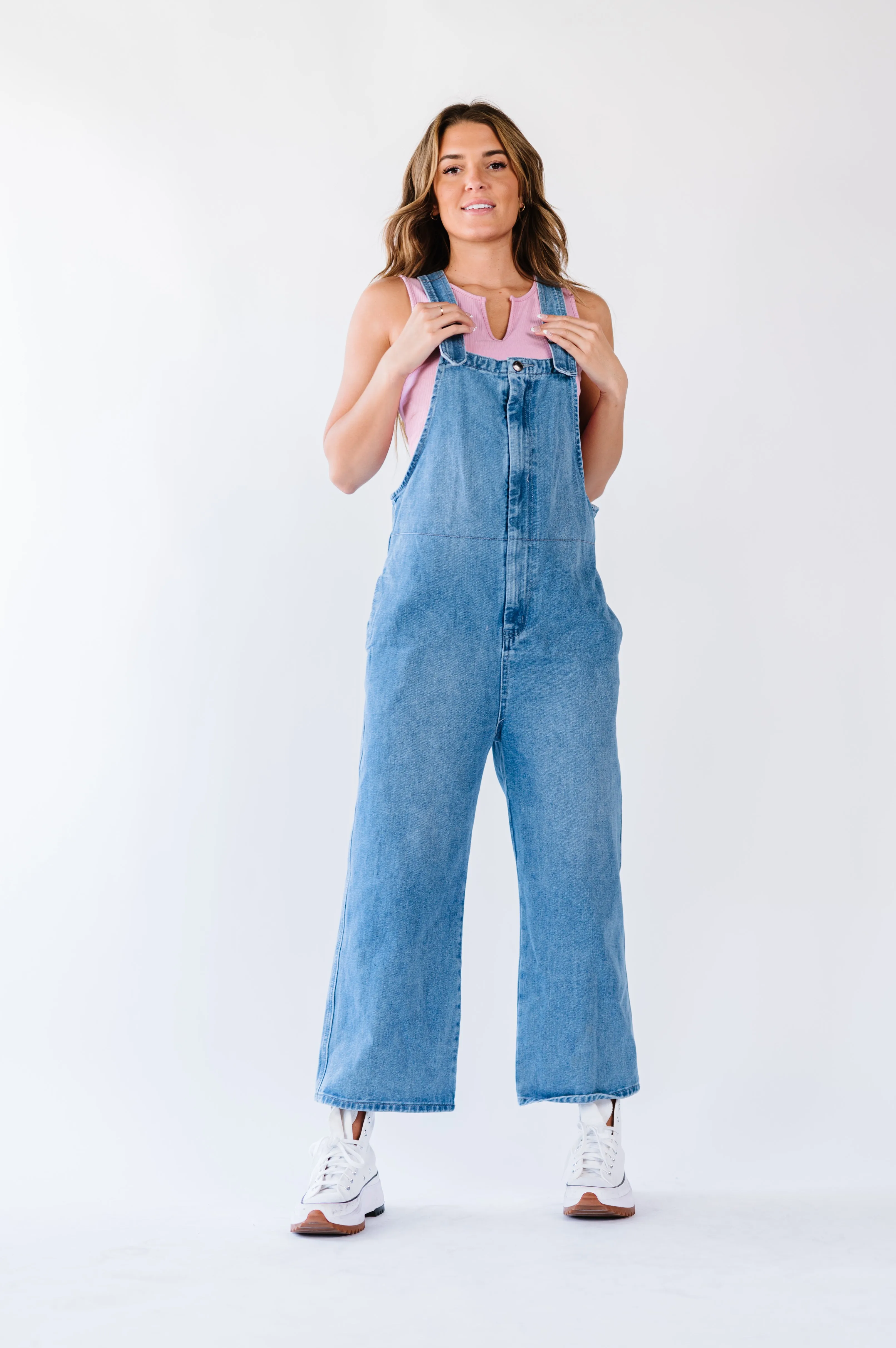 Free as the Wind Wide Leg Overalls