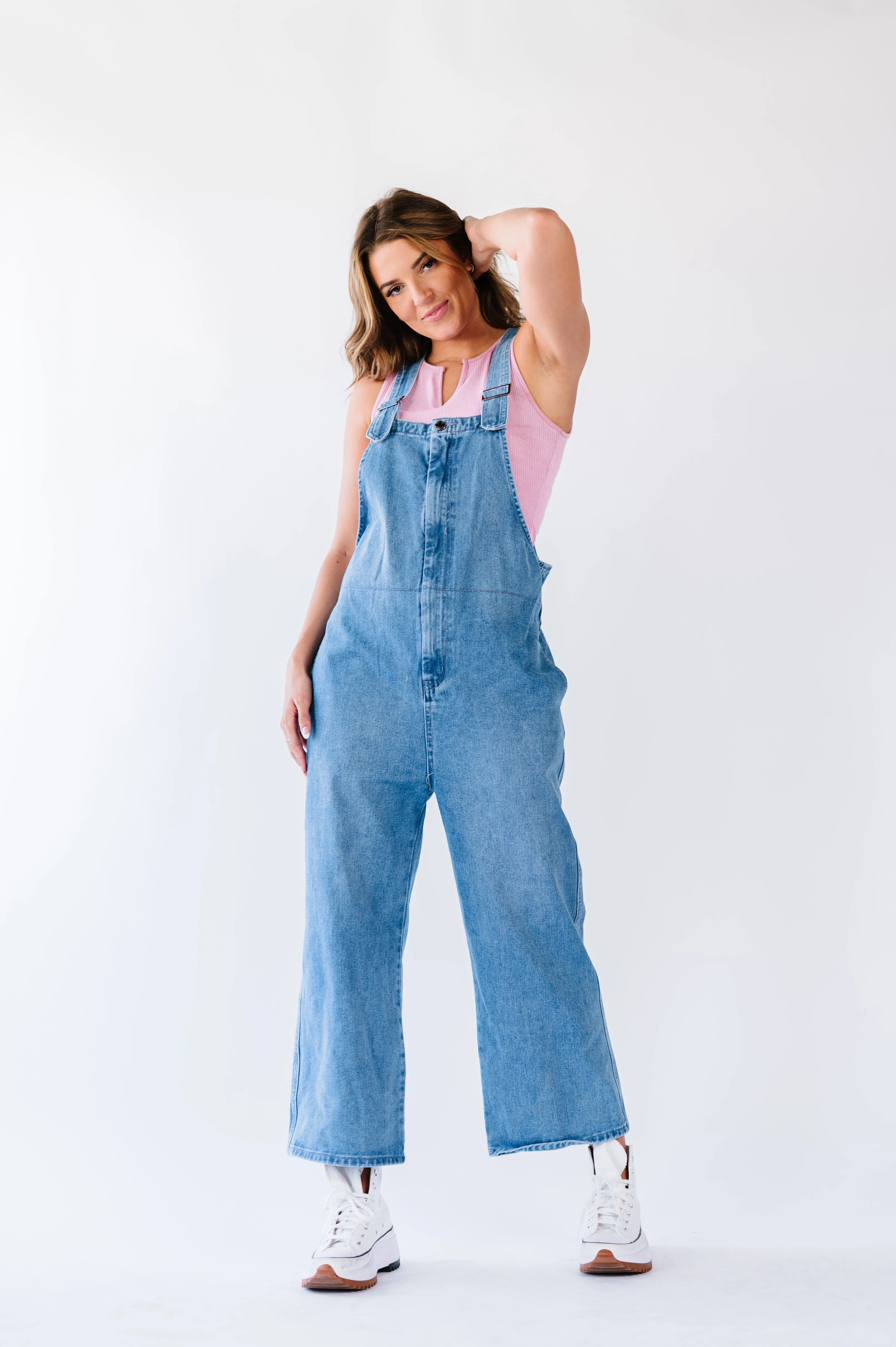 Free as the Wind Wide Leg Overalls