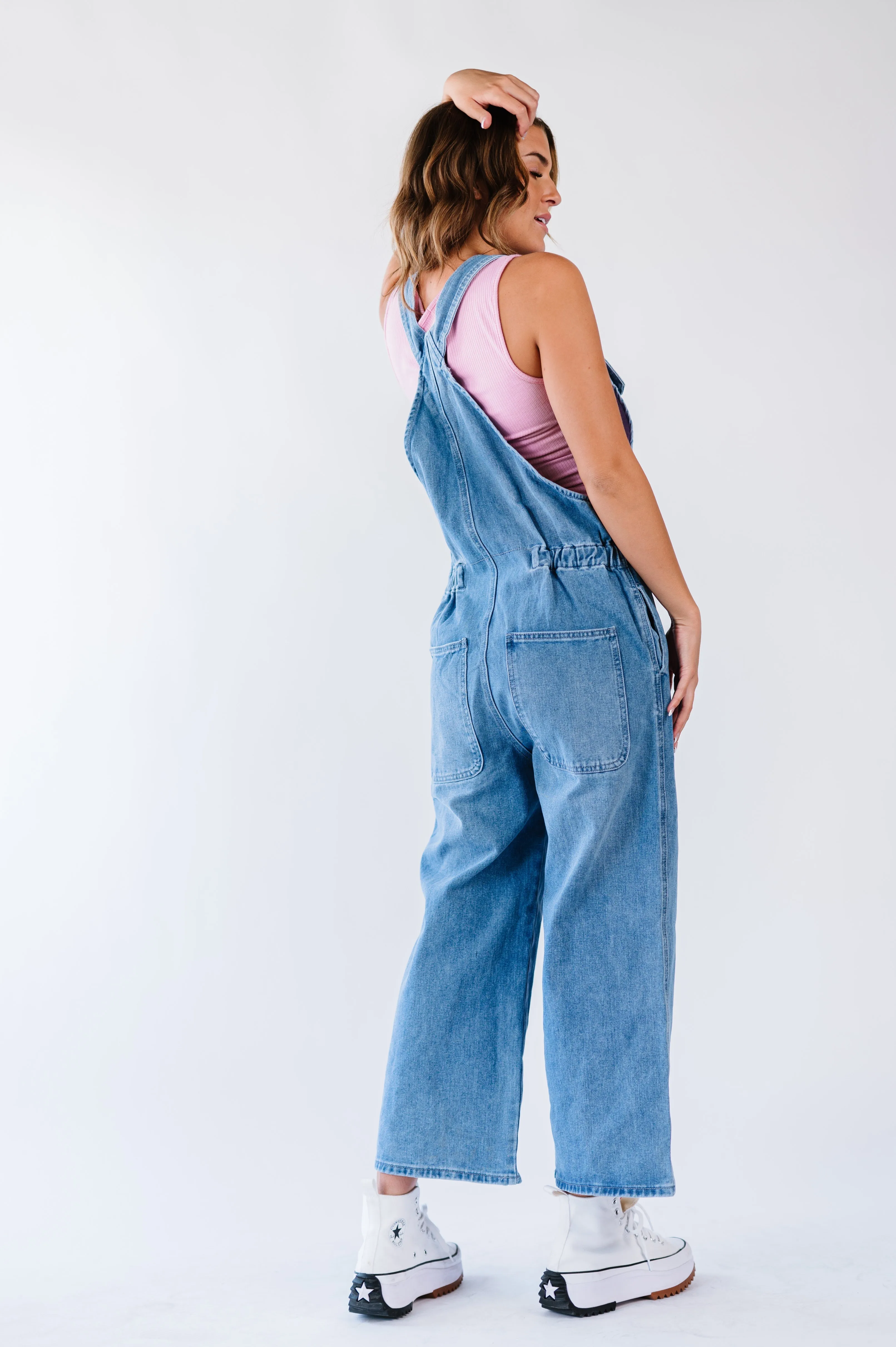 Free as the Wind Wide Leg Overalls
