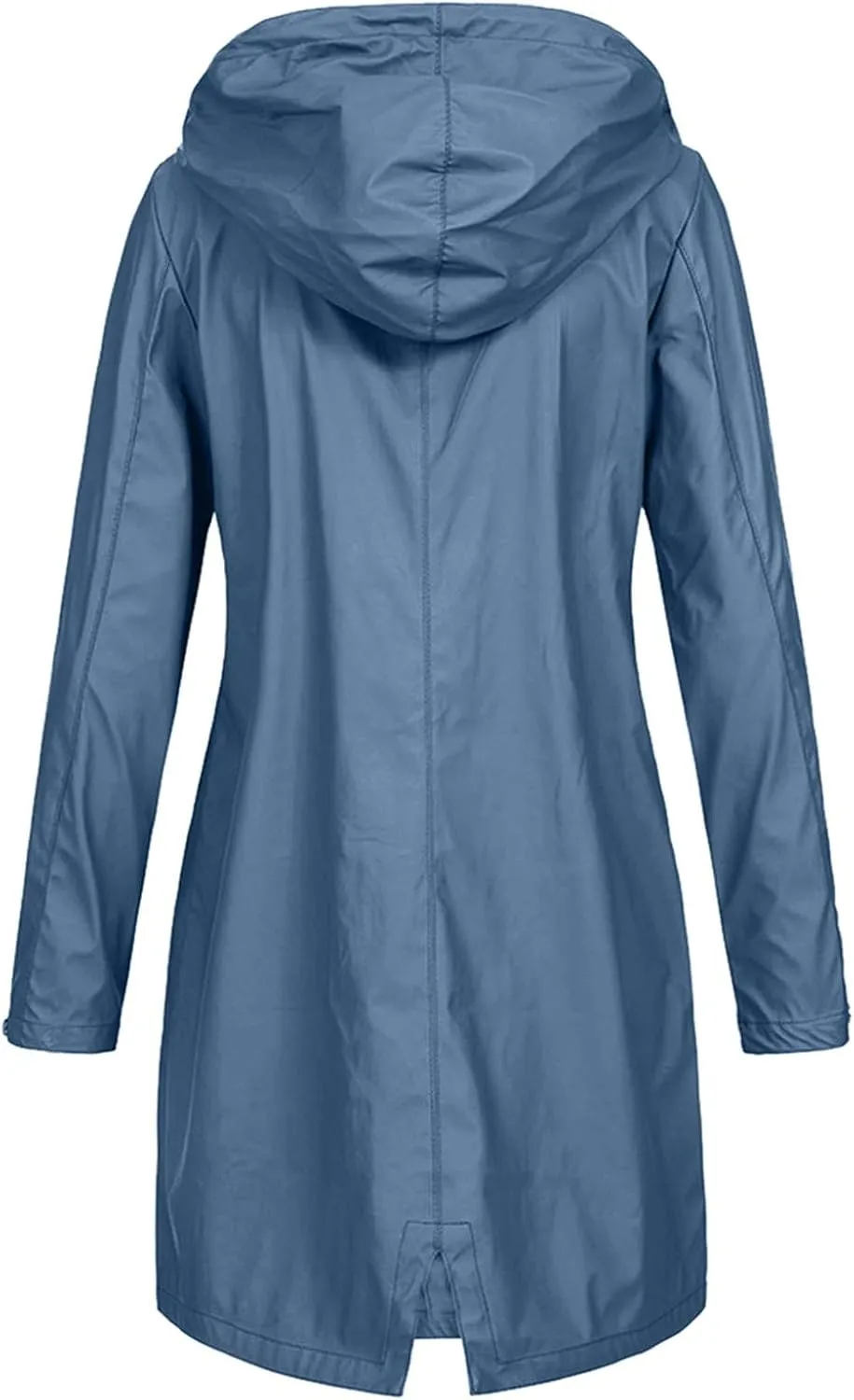 Hoodie Rain Long Solid Coat Jacket Women's Outdoor Color Windproof Women's Coat Womens Fall Coats And