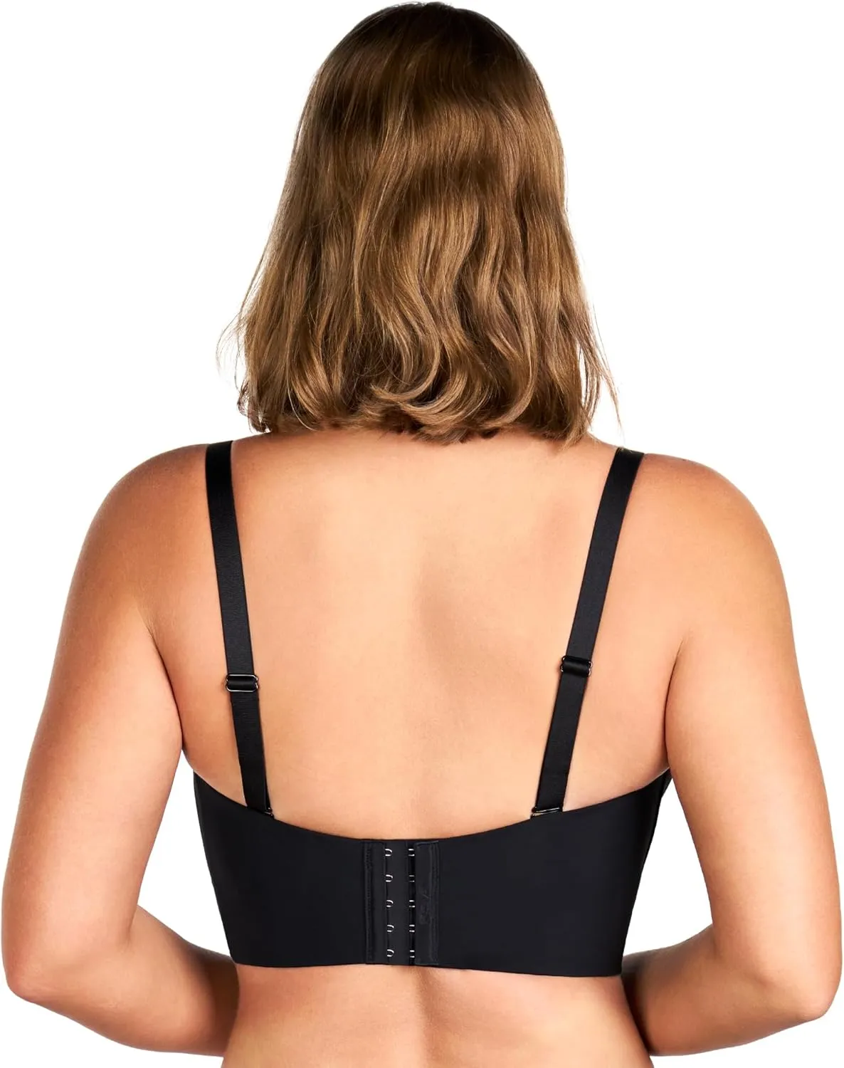 HSIA Longline Strapless Bra for Women, Anti-Slip Support Corset for Large Bust Convertible Bustier Bandeau for Big Breasts