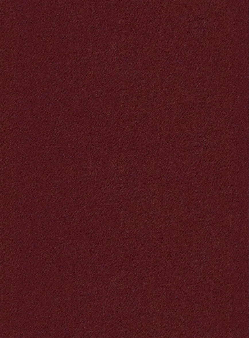 Italian Ospero Maroon Wool Pants