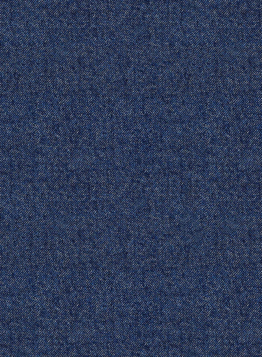 Italian Quelo Lapis Blue Twill Flannel Pants