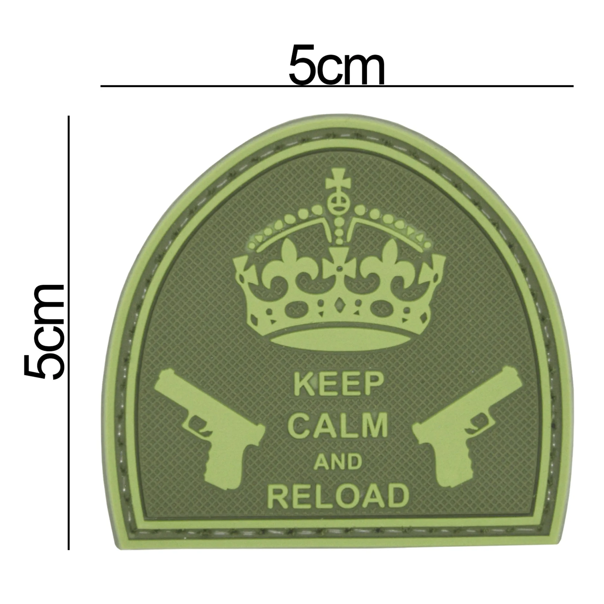 Keep Calm and Reload Patch Green