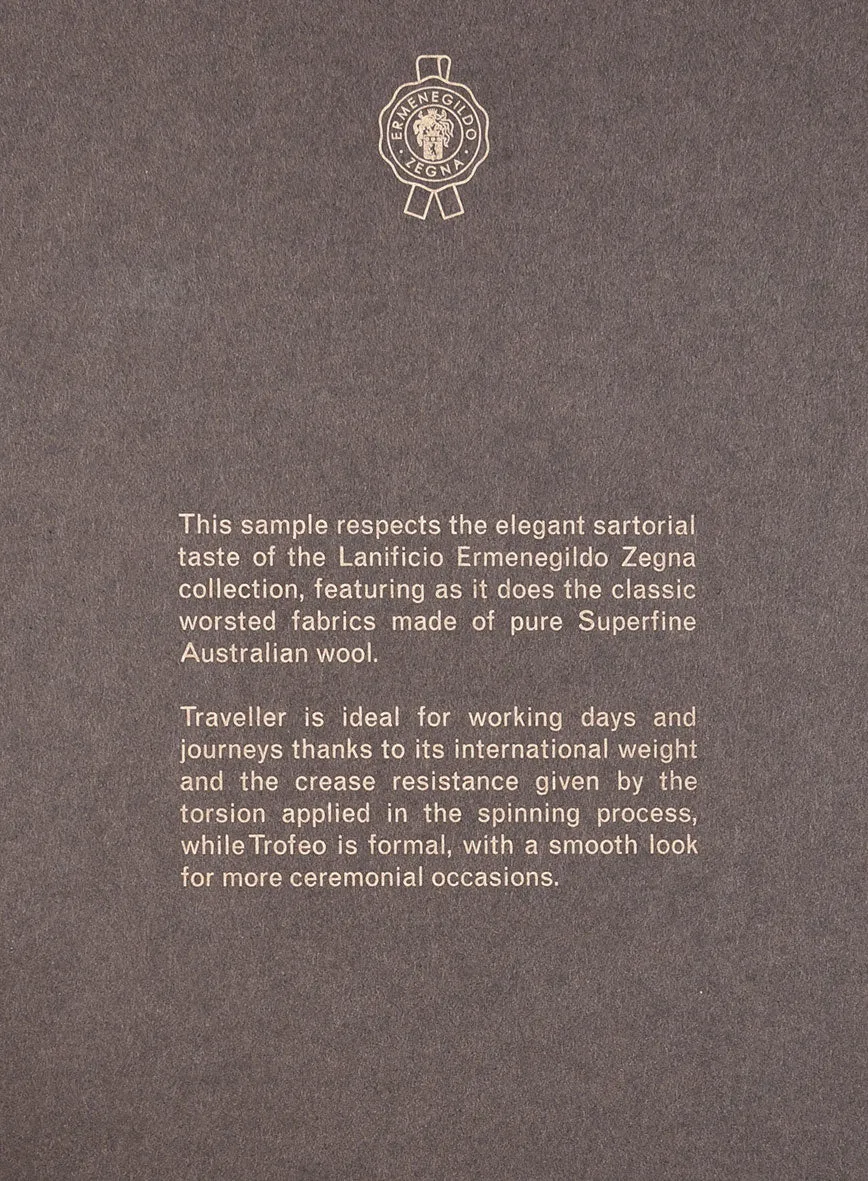 Lanificio Zegna Traveller Valen Brown Checks Wool Pants