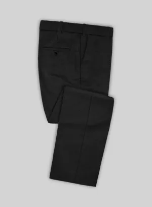 Marco Stretch Deep Black Wool Pants