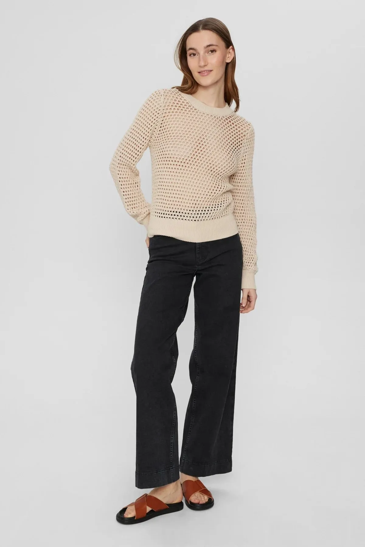 Nümph Nusunny Cotton Knit in Sandshell