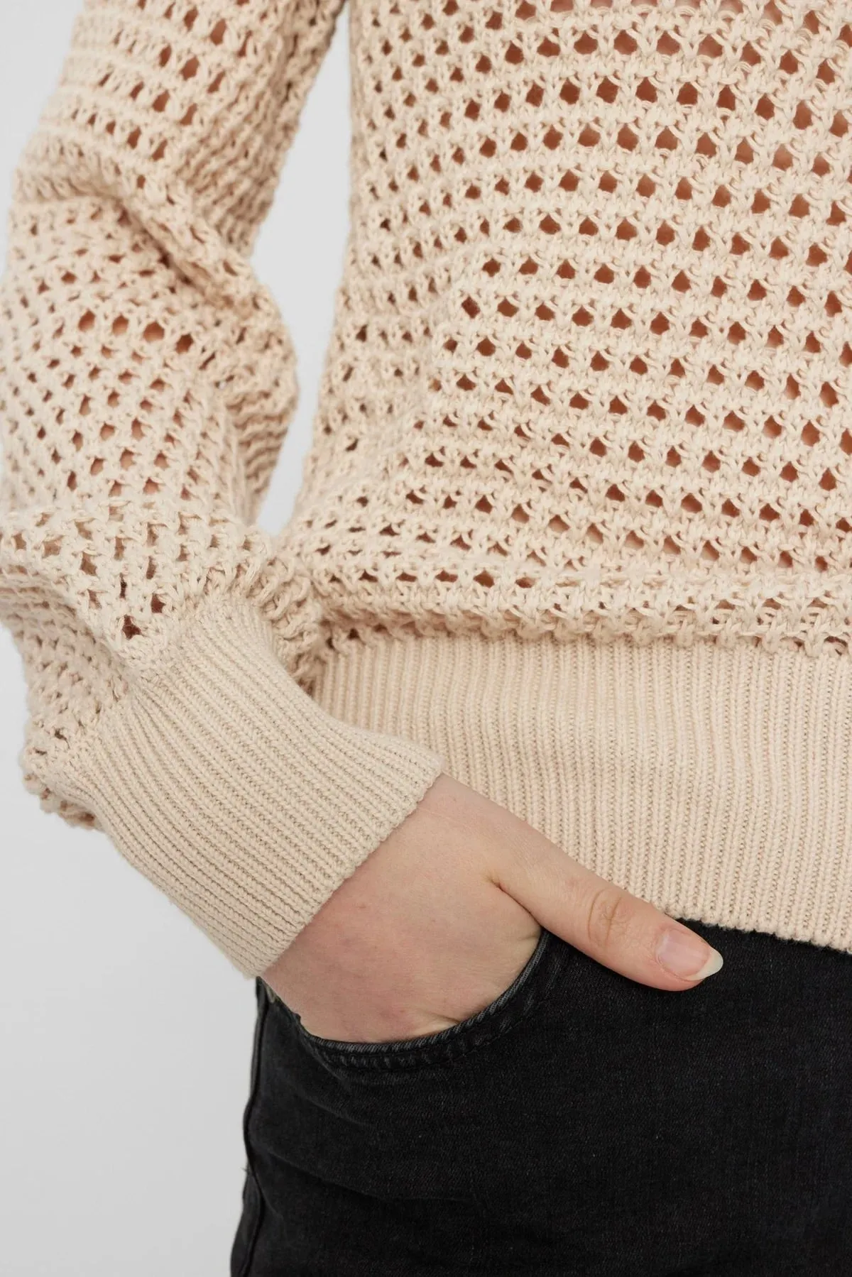 Nümph Nusunny Cotton Knit in Sandshell