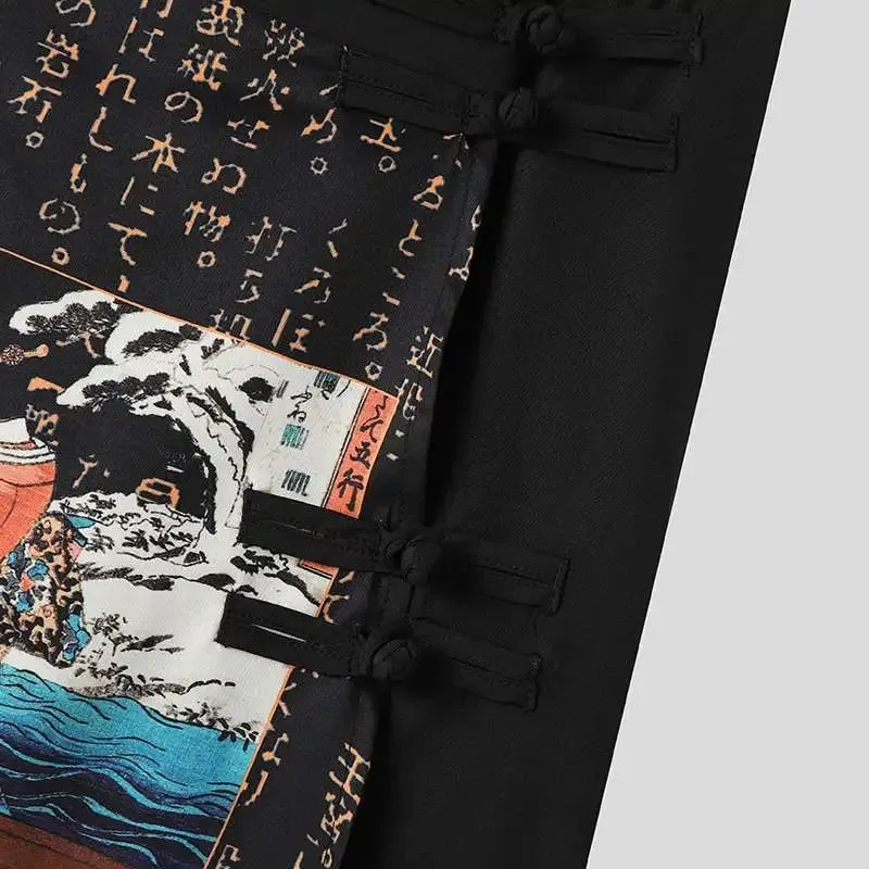 Printed Loose Irregular Skirt