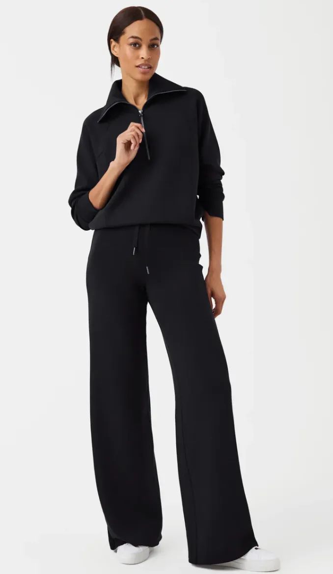 Spanx AirEssentials Wide Leg Pant Very Black