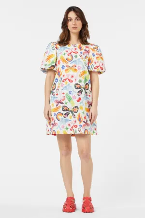 Sticker Collection Smock Dress