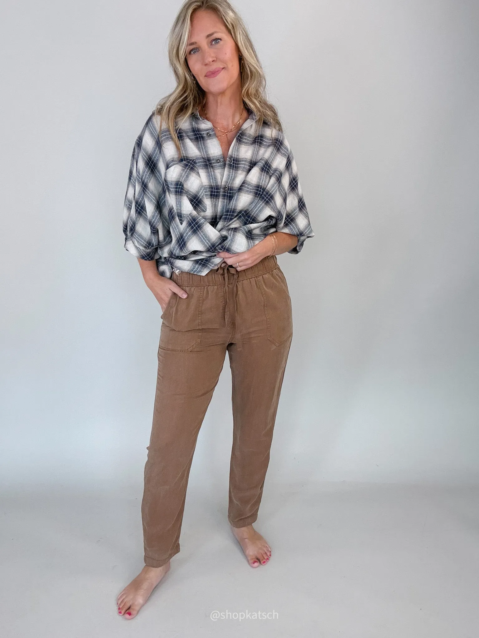 Tapered Drawstring Pant