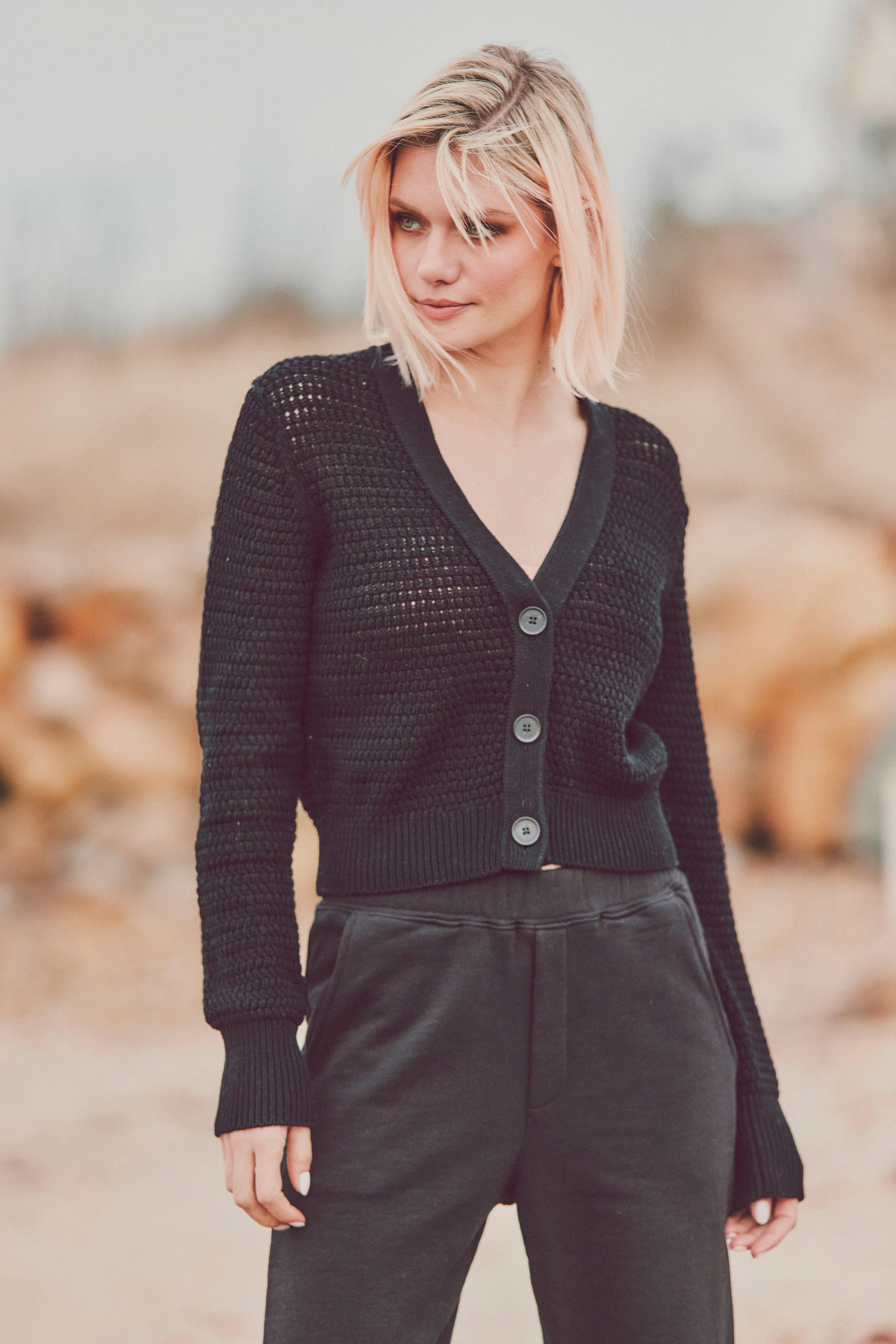 Yale Textured Cardigan